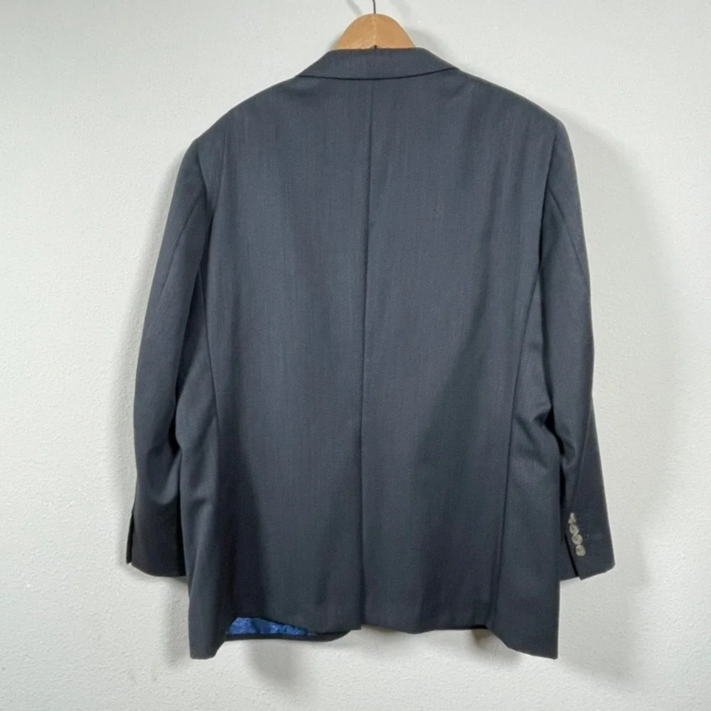 Indochino Blazer Mens 48 Gray Professional Wool Paisley Lining Sports Coat‎